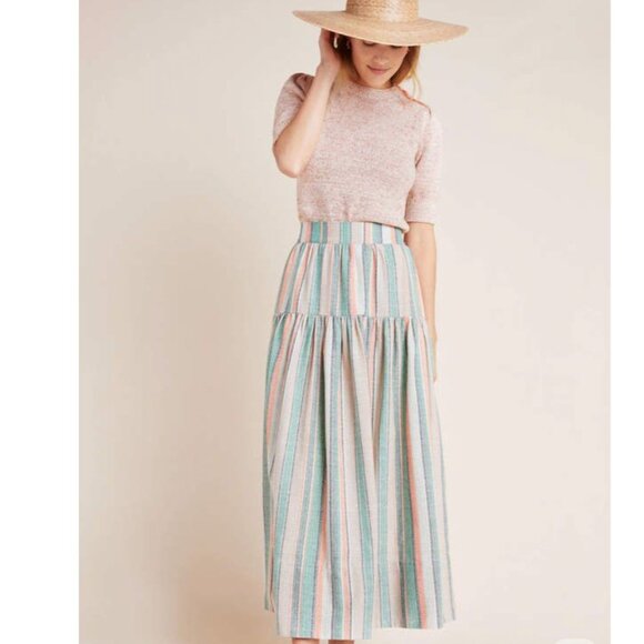 The Odells “Virginia” Striped Maxi Skirt – Anthropologie Size Small - Picture 1 of 12